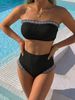 Women's Sporty Sexy Bikini Two Piece Swimsuit European American Style Hot Spring Foreign Trade Casual Swimwear_ecoleips.com