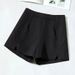 Women's Clothing Spring And Autumn Loose Summer Thin Black Outer Wear Chiffon Shorts New Wide Leg Pants Slim High Waist A Line Trendy Pants_ecoleips.com