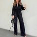 Women's Clothing two-piece high-end long-sleeved loose leopard print spring fashion casual _ecoleips.com