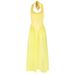 AD296 Cro-border Fahion Reort-tyle Ummer New Women' Halter Neck Wait-cinching Exy U-neck Limming Backle_ecoleips.com