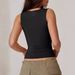 Women's Sleeveless Square Neck Crop Top - Stretchy Ribbed Tank Tops For Women, Casual Summer Layering Piece, Streetwear Fashion Basic_ecoleips.com