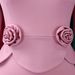 K Women's New Fashionable Round Neck Long Sleeved Solid Color Three-dimensional Flower Dress_ecoleips.com