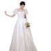 French-style Light 2026, White Satin Evening Gown, Forest-style Elegant Going Out, Wedding Dress For Registration And_ecoleips.com