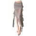 Cross-border European American Style 2024 Summer New Women's Clothing Mesh Bodycon Skirt With Three-dimensional Floral_ecoleips.com
