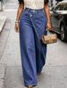 LD2824 Stylish And Elegant High Waisted Asymmetrical Wide Leg Slimming Straight Leg Casual Trousers_ecoleips.com