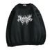 autumn And Winter Pullover Round-neck Long-sleeve Harajuku Women's Aesthetic Hip-hop Retro Fleece_ecoleips.com