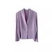 Pleated Thickened Jacket, New Spring Fashion, Solid Color, Elegant, Simple, Long-sleeved, Two-button Blazer_ecoleips.com