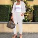 Cotton Linen Set Women Spring Summer Loose Oversize Long Sleeve Shirt Long Pants 2 Piece Sets Casual Office Ladies Trousers Suit_ecoleips.com