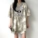 Trendy Women's Cotton Two Piece Set Tie Dye Round Neck Short Sleeved Summer Outfit New_ecoleips.com