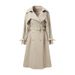 girl Girl Girl 2025 Spring And Autumn British Style Parka Khaki Trench Coat For Women New Waist-Cinching Long Thickened Casual Jacket_ecoleips.com