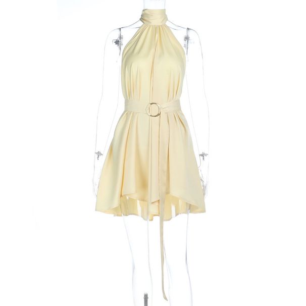 ZOEVA2026 Spring And Summer Hot-selling Sexy Fashion Two-wear Neck A Pendulum Waist Dress_ecoleips.com