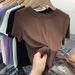 Essential Ribbed Crewneck Tee – Slim Fit Short Sleeve Top In 8 Colors | Breathable Stretch Viscose (M-Xxl)_ecoleips.com