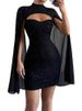 Women's Package Hip Mini Dress New Spring Summer Fahsion Elegant O Neck Solid Casual Holiday Party Dresses For Women Robe Femme_ecoleips.com