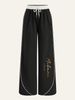 Women's Streetwear Milan Series Elastic Waist Trousers Casual Loose Fit Slimming Design 9016 Print Polyester Spring/Autumn_ecoleips.com