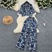 Women's Clothing Fashionable And Versatile Loose Short Printed Shirt High Waist Slim Wide Leg Casual Pants_ecoleips.com
