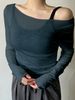 Women's Clothing Slim Fit Women's Cat Ear T-Shirt Off The Shoulder Top Trending Design For Formal & Casual For Women_ecoleips.com