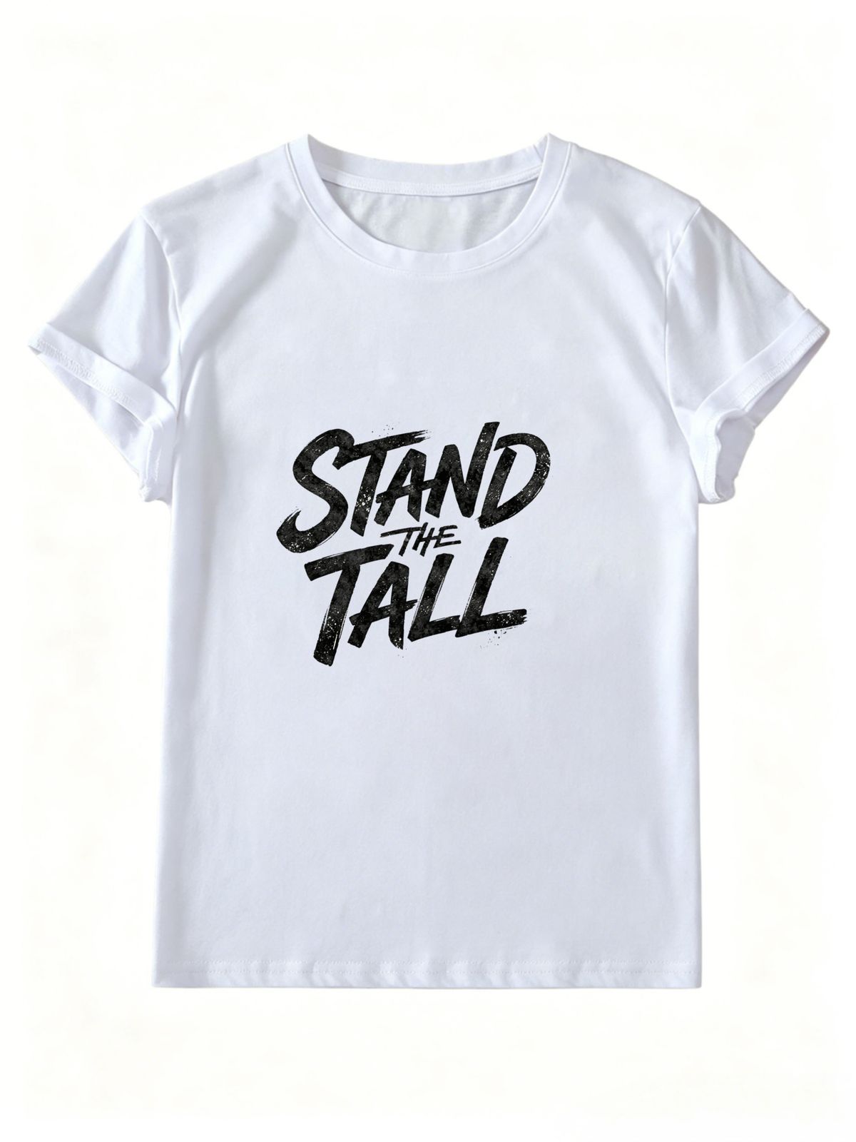 Women's Graffiti Short-sleeved T-shirt, Lettered Women's Clothing, Made Of Cotton Fabric, Suitable For Casual Street Style._ecoleips.com