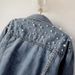 Women's Clothing Plus-Size Embellished Denim Jacket – Oversized Fit With Rhinestone Details (7 Sizes, Black/Light Blue/Cream)_ecoleips.com