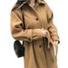 Korean-Style Quilted Wool Coat – Mid-Length Winter Coat For Women, Thickened & Warm (S-2XL, White/Golden Camel/Black)_ecoleips.com