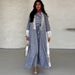 Women's Clothing Summer Slim Fit Islamic Patchwork Cardigan Robe Modest Abaya Dress Outerwear Fashionable Elegant For Women For Formal & Casual_ecoleips.com