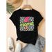 European Size Pure Cotton Short Sleeve Shirt for Women 80s Retro Patterned Top_ecoleips.com