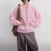 girl Hello Home Black Label Thirteen Lines High-End Henry Collar Long Sleeve Knitted Alpaca Wool Pullover Sweater For Women_ecoleips.com