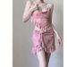Women's Three Piece Mesh Bikini Swimsuit Set Slimming Concealing Tummy Sexy Pure Alluring Charm Sophisticated Conservative Feel_ecoleips.com