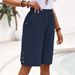 2025s 2025 New Cotton Linen Shorts Five-Point Women's Solid Color Straight Pants_ecoleips.com