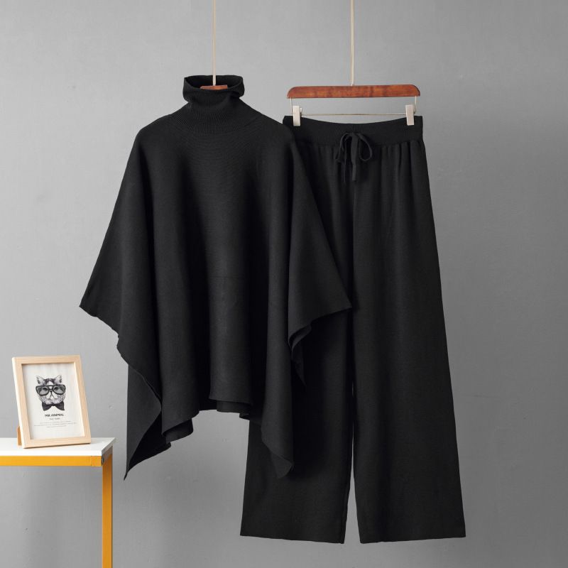 K Female Dress With A Shawl Coat And Wide-leg Pants, A Two-piece Set With A High-end And Luxurious Fashion Style For Ladies_ecoleips.com