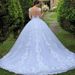 White Retro Lace Wedding Dress V Neck Backless Sexy European American Style plus Size with Train for Women 2026 New Foreign Trade_ecoleips.com