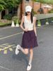 K Quick Drying Sports Shorts For Women's Casual Shorts With Elastic Waistband And Front Slit Design, Work Pants Skirt_ecoleips.com