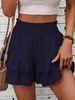 2025s 2025 Summer New Fashion Women's Wide-Leg Shorts With Draping Effect Versatile Casual Skirt Pants_ecoleips.com