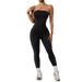 Off Shoulder Strapless Jumpsuit For Women Anti-Slip Design Epoxy Resin V Waist Slimming Tummy Control Hip Lifting Bodysuit_ecoleips.com