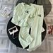 Women's Slim Bodycon Two-Piece American Style Deep V Neck Short Sleeve Tie Waist Long Skirt Solid Color Casual Elegant Fashion_ecoleips.com