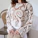 Women's Clothing Trumpet Sleeve Knitted Short Top Long Sleeve Round Neck Pullover T-Shirt_ecoleips.com