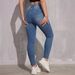 High Waist Slim Fit Jeans For Women – Butt Lifting Stretchy & Comfortable Mid Blue, 60% Cotton, Tapered Ankle (S-Xl, Distressed Denim, Office Casual)_ecoleips.com