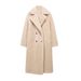 Women's Clothing Popular Style Winter Warm Double Breasted Long Lambskin Coat_ecoleips.com