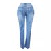 Women's Clothing Hot Girl Summer Pants Holes Heavy Beaded Beaded Stretch Jeans Trousers Women Jeans_ecoleips.com