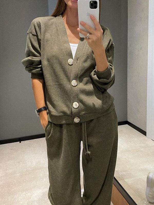 Autumn And Winter Casual Sports Outfit: Cardigan Top For Women_ecoleips.com