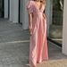 Voya Women's French Elegant Solid Color Slim Fit Short Sleeved Wide Leg Jumpsuit With Multiple Colors To Choose From_ecoleips.com