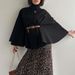 Elegant Belted Cape Coat – Wrinkle-Resistant Wool-Like Trench With Flared Sleeves For Women (S-XXL, 4 Neutral Tones, Office To Weekend Wear)_ecoleips.com