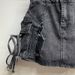 Summer New American Style Side Pocket Tie Hole Denim Miniskirt Low Waist Hip Hot Girl Outfit Trend_ecoleips.com