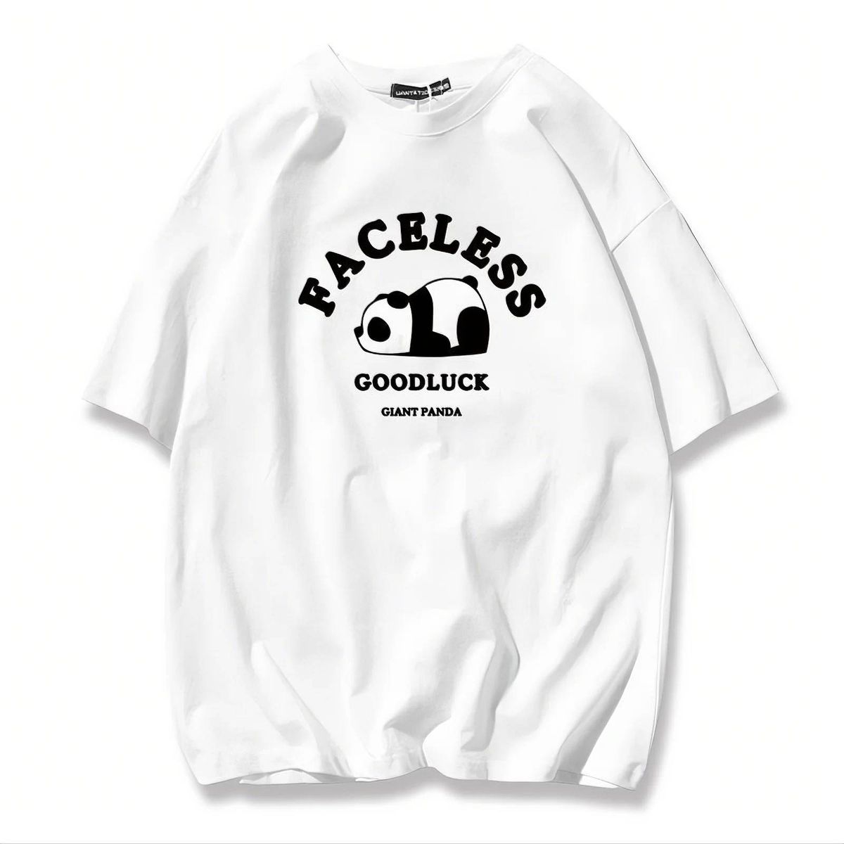 Casual Urban Fashion For Men & Women Panda Graphic Print T-Shirt Oversized Relaxed Fit 100% Cotton Unisex Streetwear_ecoleips.com