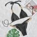 Verve 2025 New Bikini Gold Chain Two-Piece Swimsuit Sexy Special Fabric Women's Swimwear_ecoleips.com