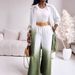 Women’s Gradient Dye Print Long Sleeve Shirt & High-Waist Wide Leg Pants Set – Stylish Two-Piece Outfit For Effortless Elegance_ecoleips.com