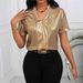 Women's Clothing Solid Color Fashion Short Sleeved Women's Shirt_ecoleips.com