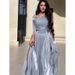 Summer New Women's Retro Elegant Luxurious Maxi Dress Long Sleeved Waist Slimming_ecoleips.com