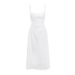 French Style High-End First Love White Strap For Women 2025 New Summer Long Dress Elegant Slim Fit_ecoleips.com