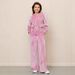 Women's Clothing Fashion Casual Solid Color Zipper Cardigan Silver Fox Fleece Sweatshirt Lace Up Pants Two Piece Set_ecoleips.com