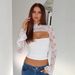 Summer New Women's Lace Patchwork Top G25T145 Mature Solid Color Tight Fitting Bust Enhancing Revealing Waist Design_ecoleips.com